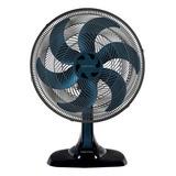 Ventilador De Mesa Ventisol Ventilador De Mesa Turbo Vom50 Preto Com 6 Pás Cor Azul, 50 cm De Diâmetro 60 Hz 220 v